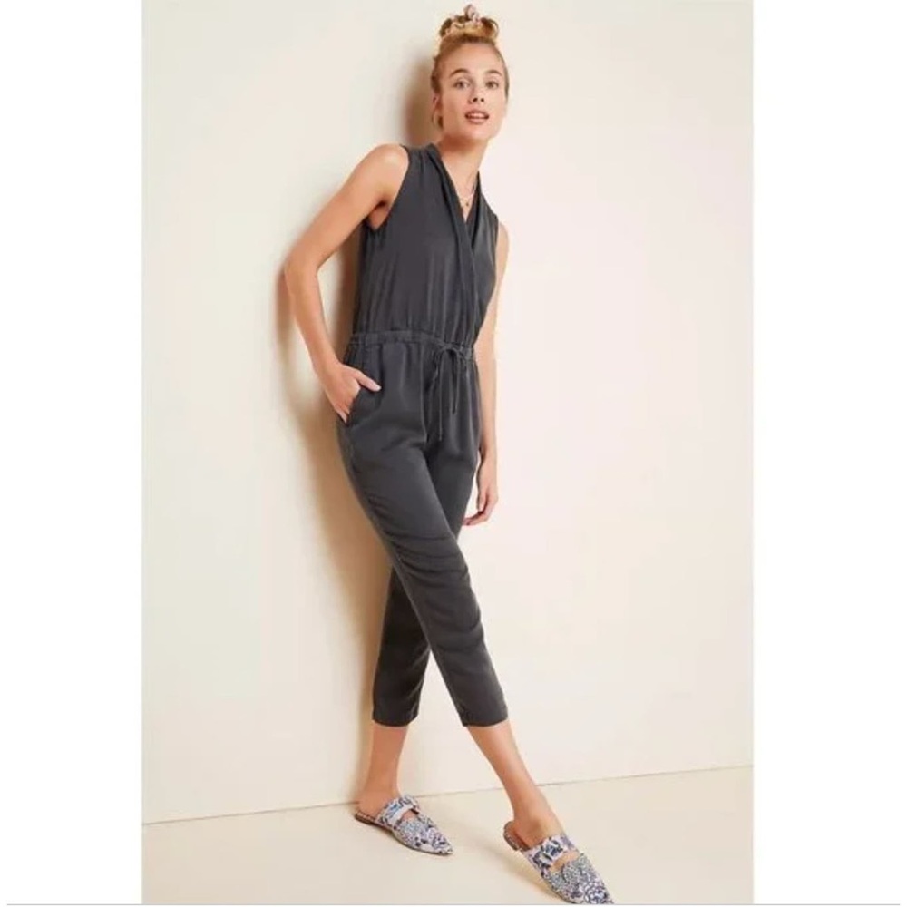 Cloth & Stone sleeveless wide leg jumpsuit romper